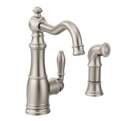 Moen S72101 Weymouth One Handle High Arc Kitchen Faucet in Spot Resist Stainless