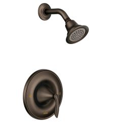 Moen T2132 Eva Collection Single Handle Posi-Temp Pressure Balanced Shower Trim with Shower Head from the in Oil Rubbed Bronze