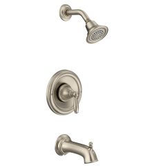 Moen T2153 Brantford Posi-Temp Pressure Balanced Tub and Shower Trim in Brushed Nickel
