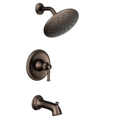 Moen T2283EP Dartmoor Tub and Shower Trim Package with Single Function Shower Head in Oil Rubbed Bronze