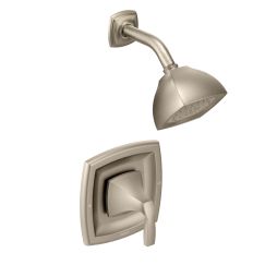 Moen T2692 Voss Single Handle Posi-Temp Pressure Balanced Shower Trim with Shower Head in Brushed Nickel