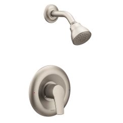 Moen T2802EPBN Method Single Handle Posi-Temp Pressure Balanced Shower Trim with Eco-Performance Shower Head in Brushed Nickel