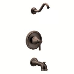 Moen T3313 Belfield Tub and Shower Trim Package with Moentrol Pressure Balancing Valve Technology - Less Shower Head in Oil Rubbed Bronze