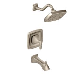 Moen T3693 Voss Single Handle 1-Spray Moentrol Tub and Shower Faucet Trim Kit in Brushed Nickel