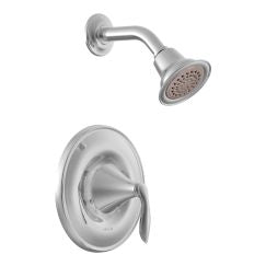 Moen T62132EP Eva Single Handle Posi-Temp Pressure Balanced Shower Trim without Shower Head in Chrome