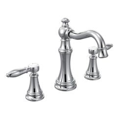Moen TS42108 Weymouth Two Handle High Arc Bathroom Faucet in Chrome