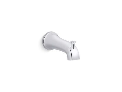 KOHLER 28563-CP Tempered Wall-Mount Diverter Bath Spout in Polished Chrome