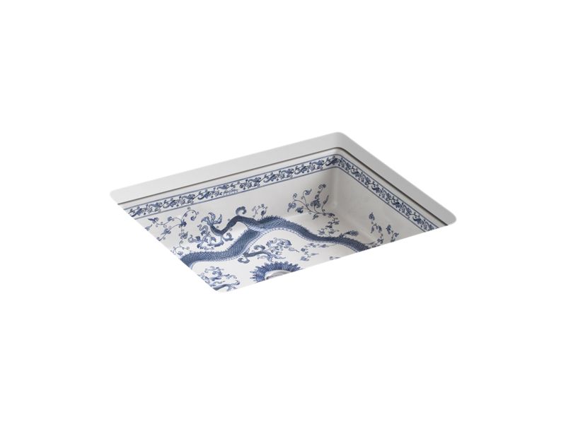 KOHLER K-14275-VB-0 Imperial Blue Kathryn Undermount bathroom sink