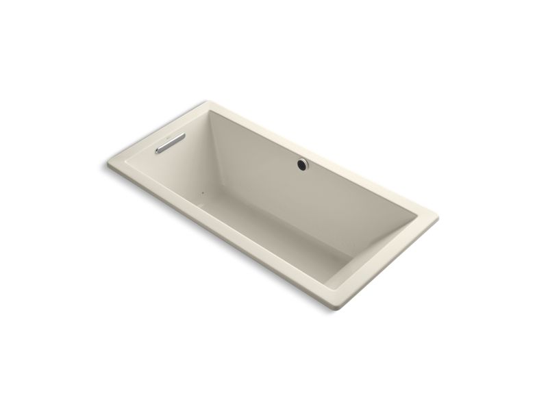 KOHLER K-1822-GW-47 Underscore Rectangle 66" x 32" drop-in BubbleMassage(TM) Air Bath with reversible drain and Bask(TM) heated surface