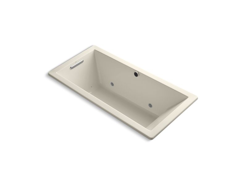 KOHLER K-1822-GCR-47 Underscore Rectangle 66" x 32" drop-in BubbleMassage(TM) Air Bath with chromatherapy