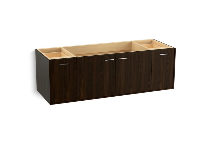 KOHLER K-99546-1WJ Jute 60" wall-hung bathroom vanity cabinet with 2 doors and 2 drawers