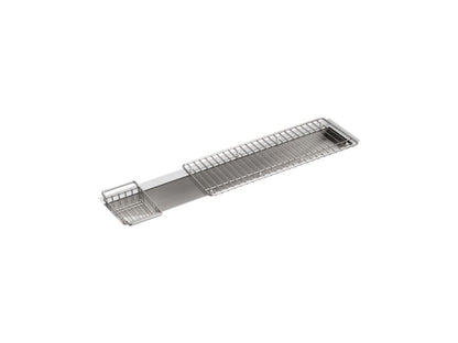 KOHLER 3156-NA Undertone 43" X 8-1/4" X 6-5/16" Undermount Single-Bowl Trough Kitchen Sink, Includes Wire Basket And Rack