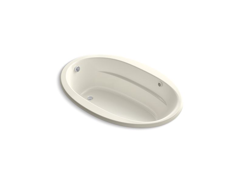 KOHLER K-6347-GW-96 Sunward 66" x 42" drop-in BubbleMassage(TM) Air Bath with Bask heated surface