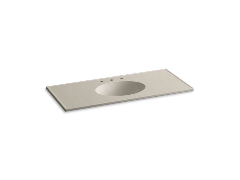 KOHLER K-2891-8 Ceramic/Impressions 49" Vitreous china vanity top with integrated oval sink