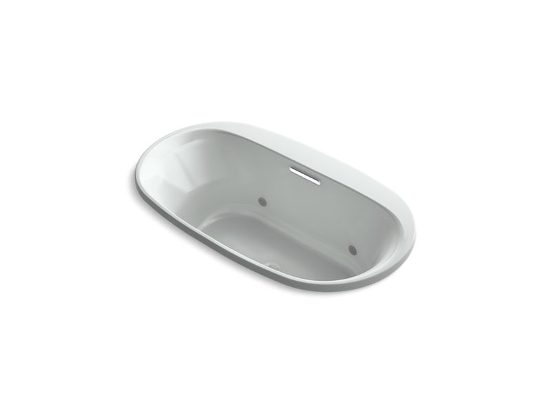 KOHLER K-5716-VBC-95 Underscore Oval 66" x 36" drop-in VibrAcoustic bath with chromatherapy