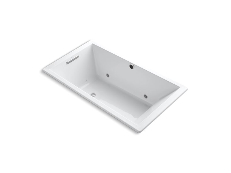 KOHLER K-1173-GCR-0 Underscore Rectangle 66" x 36" drop-in BubbleMassage(TM) Air Bath with chromatherapy