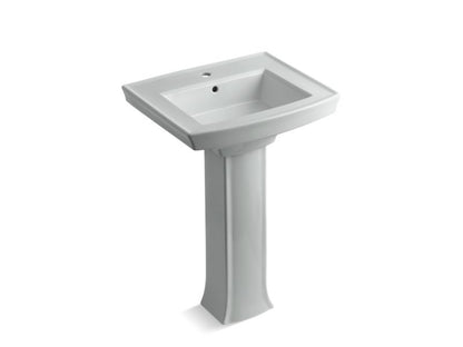 KOHLER 2359-1 Archer Pedestal bathroom sink with single faucet hole