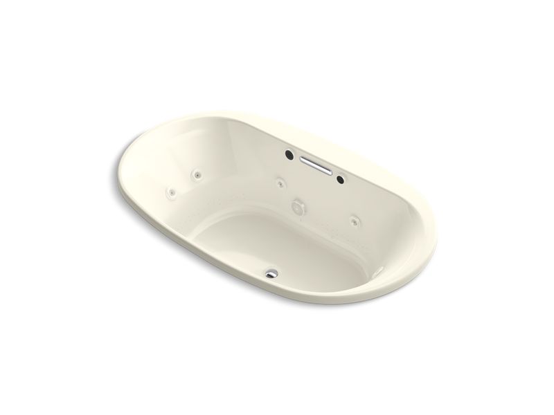 KOHLER K-5718-XH2G-96 Underscore Oval 72" x 42" drop-in whirlpool + BubbleMassage(TM) Air Bath