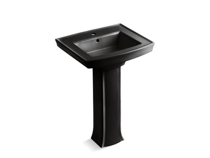 KOHLER 2359-1 Archer Pedestal bathroom sink with single faucet hole