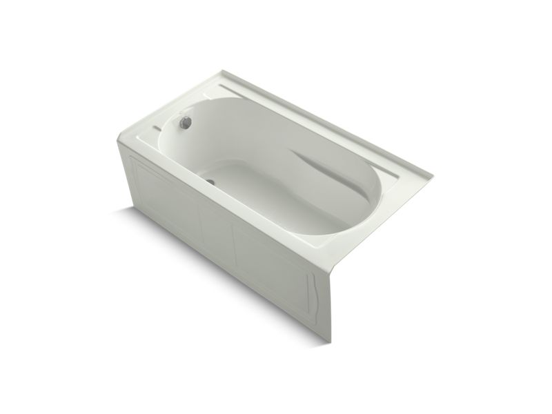 KOHLER K-1184-LAW Devonshire 60" x 32" alcove bath with Bask heated surface, integral apron and left-hand drain