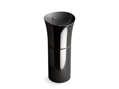 KOHLER 20701-7 Veil Pedestal Bathroom Sink in Black