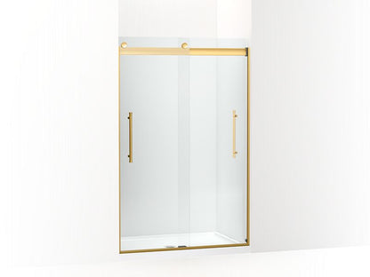 KOHLER K-706852-8L-2MB Elmbrook Frameless sliding shower door, 73-9/16" H x 44-5/8 - 47-5/8" W, with 5/16" thick Crystal Clear glass