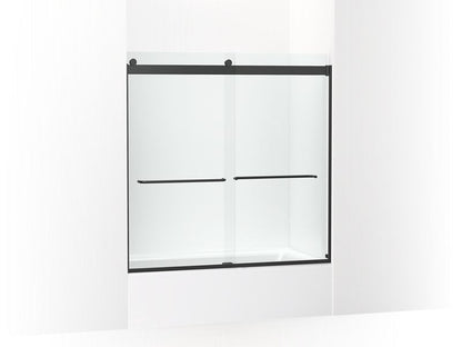 KOHLER K-706005-L Levity Sliding bath door, 59-3/4" H x 54 - 57" W, with 1/4" thick Crystal Clear glass