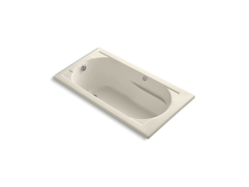 KOHLER K-1357-GW-47 Devonshire 60" x 32" drop-in BubbleMassage(TM) Air Bath with Bask heated surface and reversible drain