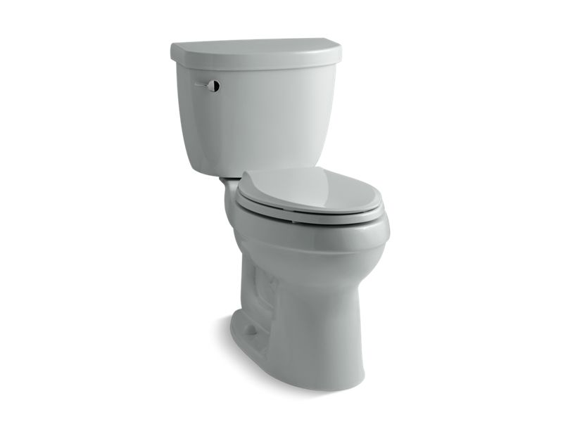 KOHLER 3589-T-95 Cimarron Comfort Height Two-Piece Elongated 1.6 Gpf Toilet With Tank Cover Locks in Ice Grey