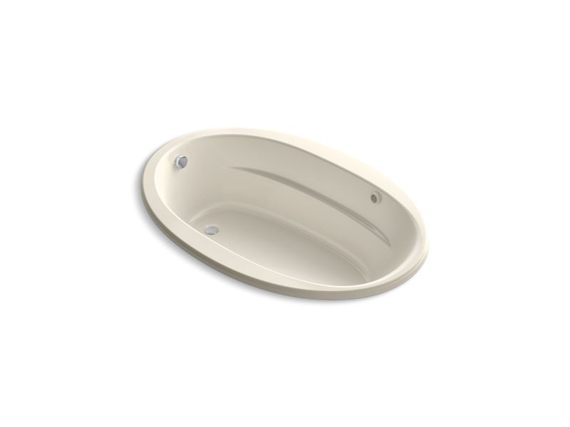 KOHLER K-6347-GW-47 Sunward 66" x 42" drop-in BubbleMassage(TM) Air Bath with Bask heated surface