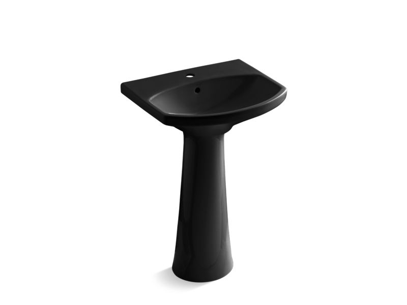 KOHLER 2362-1 Cimarron Pedestal bathroom sink with single faucet hole