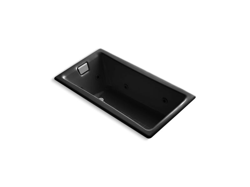 KOHLER K-852-H2-7 Tea-for-Two 60" x 32" drop-in whirlpool with reversible drain and heater without trim