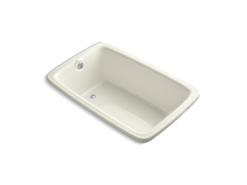 KOHLER K-1156-W1-96 Bancroft 66" x 42" drop-in bath with Bask heated surface and reversible drain