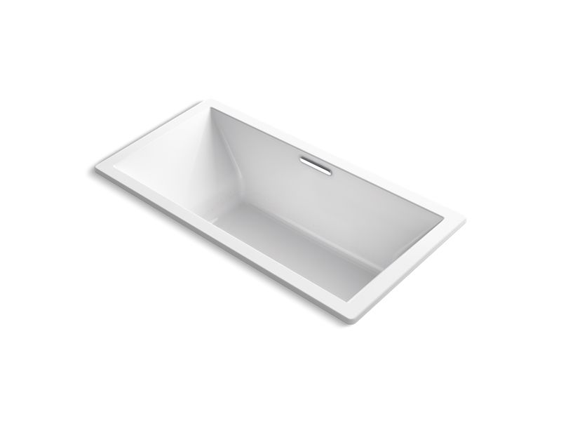 KOHLER K-1835-GVBCW-0 Underscore Rectangle 72" x 36" drop-in VibrAcoustic + BubbleMassage(TM) Air Bath with Bask(TM) heated surface and chromatherapy and center drain