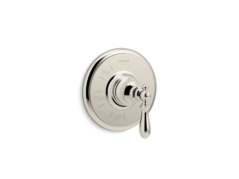 KOHLER K-TS72767-9M Artifacts Rite-Temp valve trim with swing lever handle