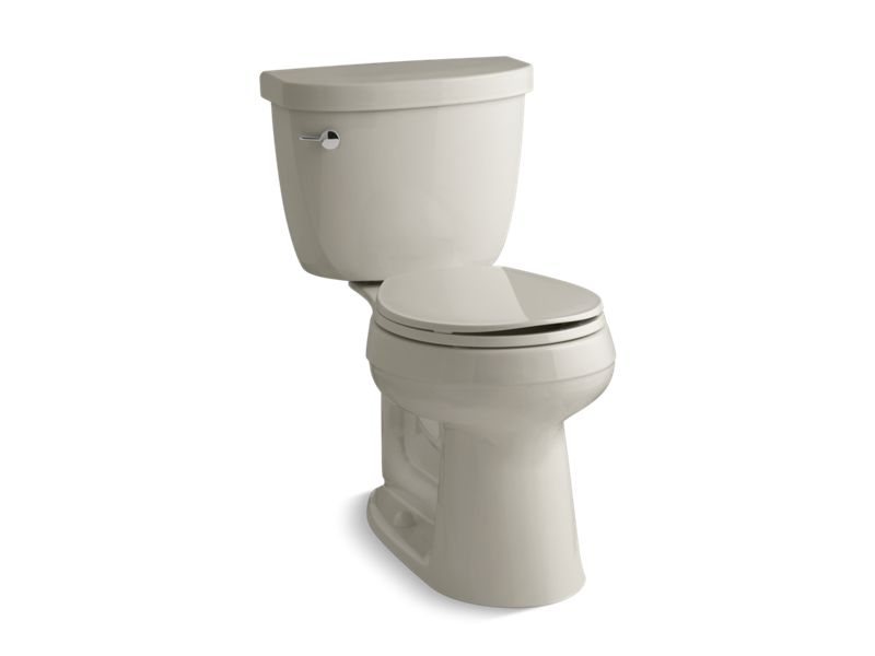 KOHLER K-3888 Cimarron ComForteeight Two-piece round-front 1.6 gpf chair height toilet