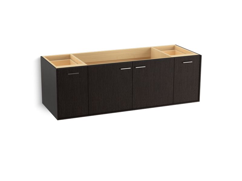 KOHLER K-99546-1WK Jute 60" wall-hung bathroom vanity cabinet with 2 doors and 2 drawers