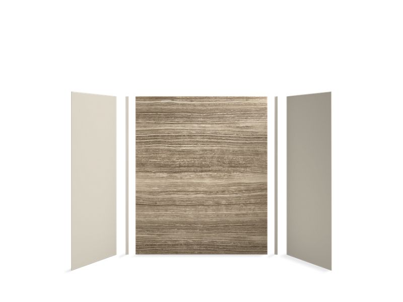 KOHLER 97618-9G9 Choreograph 60" X 32" X 72" Shower Wall Kit in VeinCut Sandbar with Sandbar accents