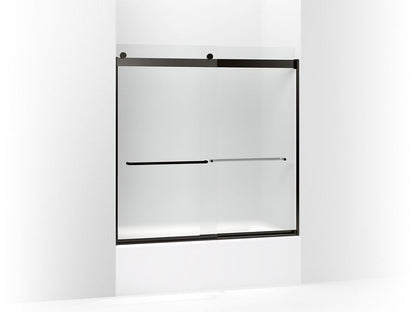 KOHLER K-706005-D3 Levity Sliding bath door, 59-3/4" H x 54 - 57" W, with 1/4" thick Frosted glass