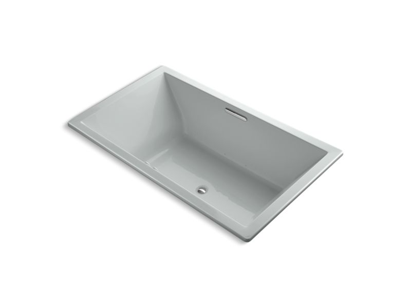 KOHLER K-1174-GW-95 Underscore Rectangle 72" x 42" drop-in BubbleMassage(TM) Air Bath with Bask heated surface and center drain