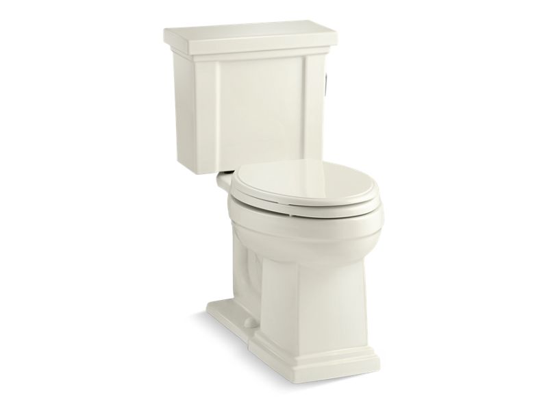 KOHLER 3950-RA-96 Tresham Comfort Height Two-Piece Elongated 1.28 Gpf Chair Height Toilet With Right-Hand Trip Lever in Biscuit