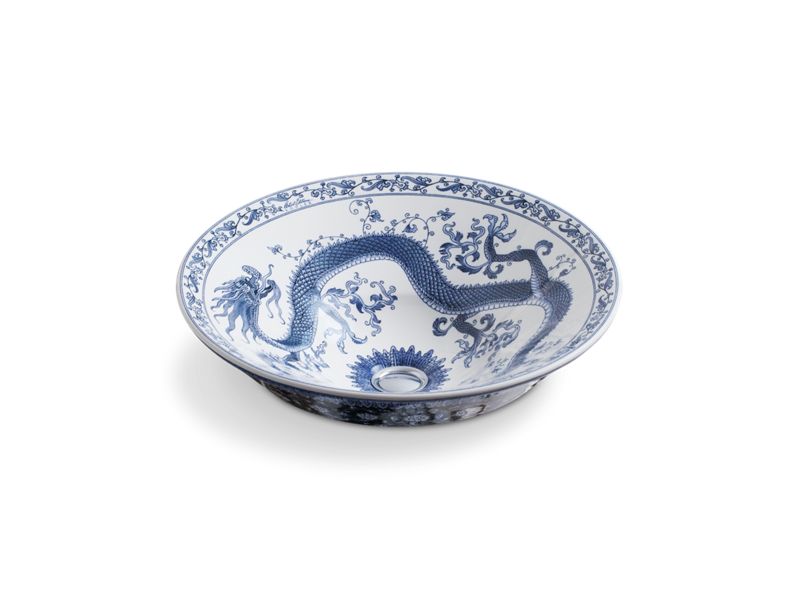 KOHLER K-14223-VB-0 Imperial Blue Conical Bell vessel bathroom sink
