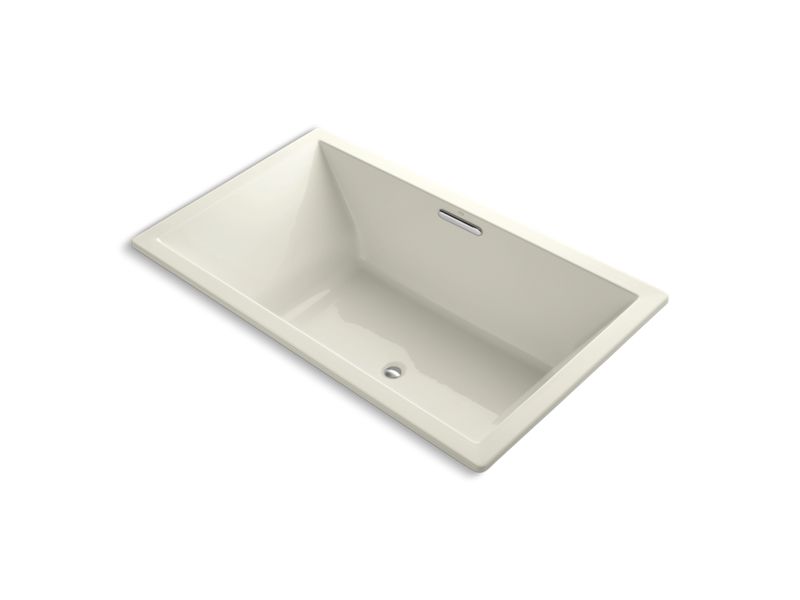KOHLER K-1174-VBW Underscore 72" x 42" drop-in VibrAcoustic bath with Bask heated surface and center drain