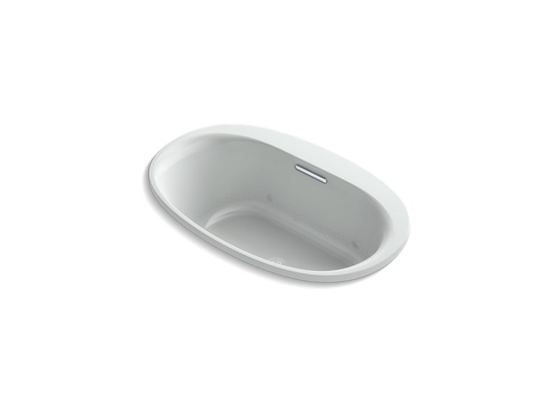 KOHLER K-5714-GVBCW-95 Underscore Oval 60" x 36" drop-in VibrAcoustic + BubbleMassage(TM) Air Bath with Bask heated surface and chromatherapy