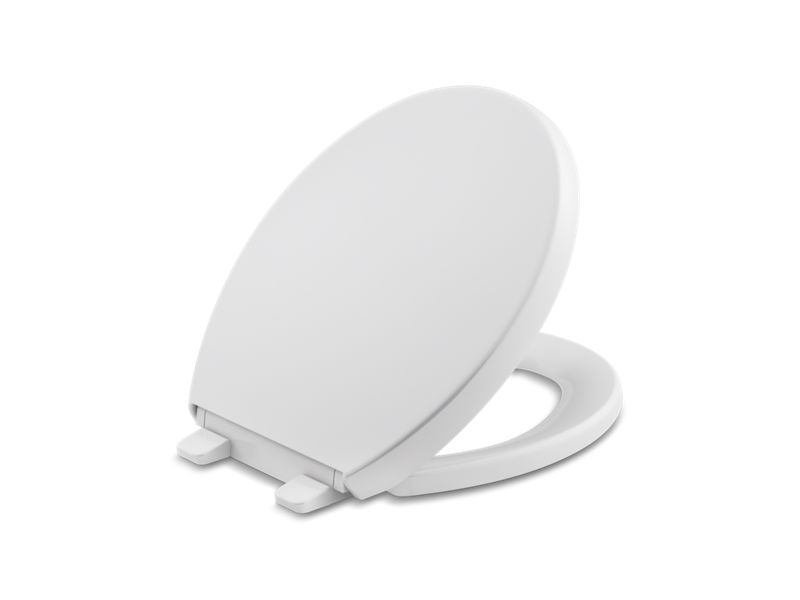 KOHLER K-25302 Reveal Quiet-Close round-front toilet seat