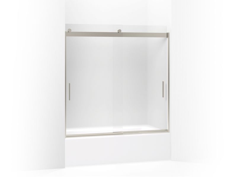 KOHLER K-706001-D3 Levity Sliding bath door, 59-3/4" H x 54 - 57" W, with 1/4" thick Frosted glass