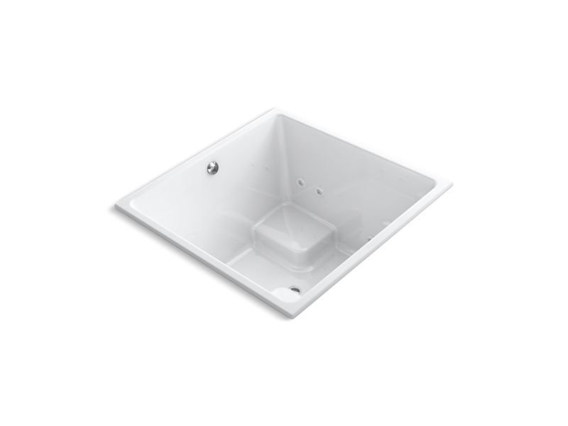 KOHLER K-1969-H2-0 Underscore Cube 48" x 48" drop-in whirlpool with heater