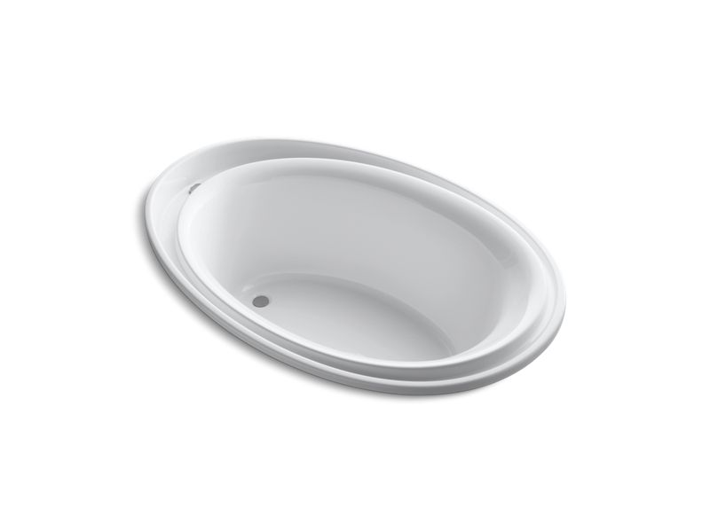 KOHLER K-1190-0 Purist 72" x 46" drop-in bath with reversible drain