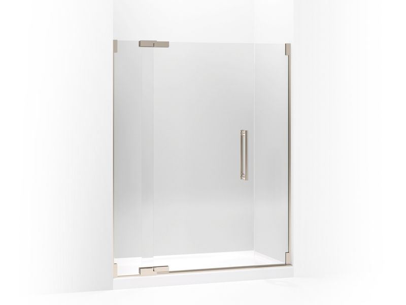 KOHLER 705705-L-ABV Purist Pivot Shower Door, 72-1/4" H X 57-1/4 - 59-3/4" W, With 3/8" Thick Crystal Clear Glass in Anodized Brushed Bronze
