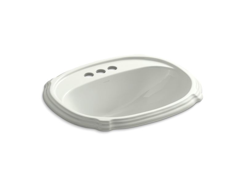 KOHLER K-2189-4-NY Portrait Drop-in bathroom sink with 4" centerset faucet holes